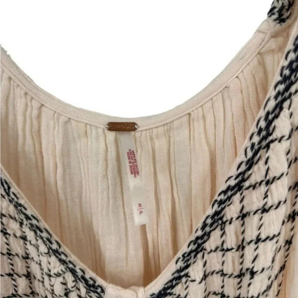 Free People Sunday Stroll Maxi Dress Buttondown Oversized Embroidered S B1487 - Picture 5 of 5